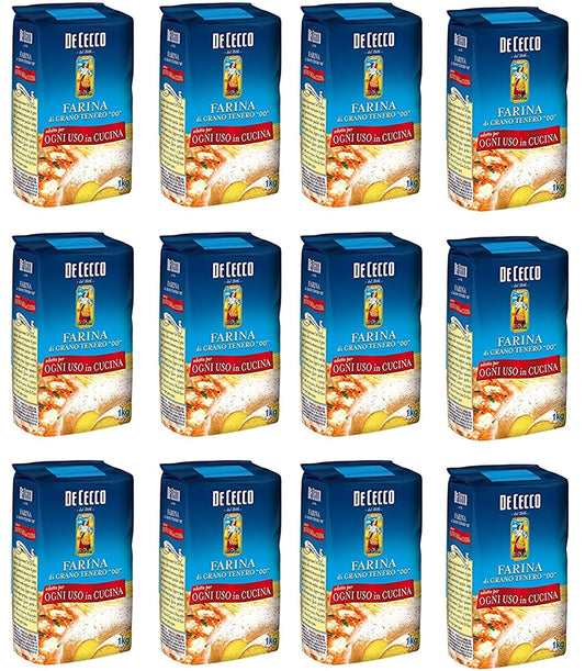 De Cecco 12x Tipo 0,00 cm Farina di Grano 1kg le vostre esigenze di cottura!