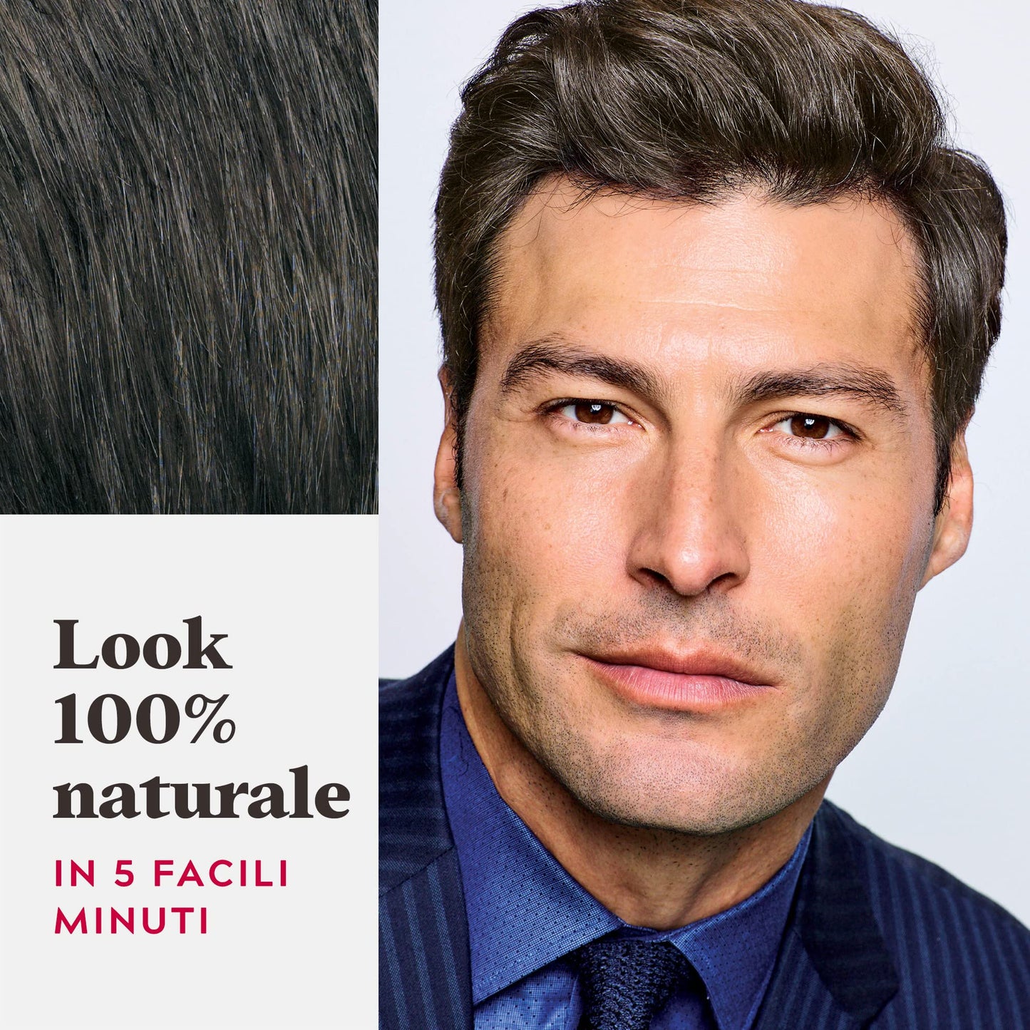 Just For Men Colorante In Gel, Tinta Semipermanente Per Capelli Uomo, Senza Ammoniaca, Con Cheratina E Vitamina E Per Capelli Forti, Colore Castano Scuro, H45 (3 Pack)