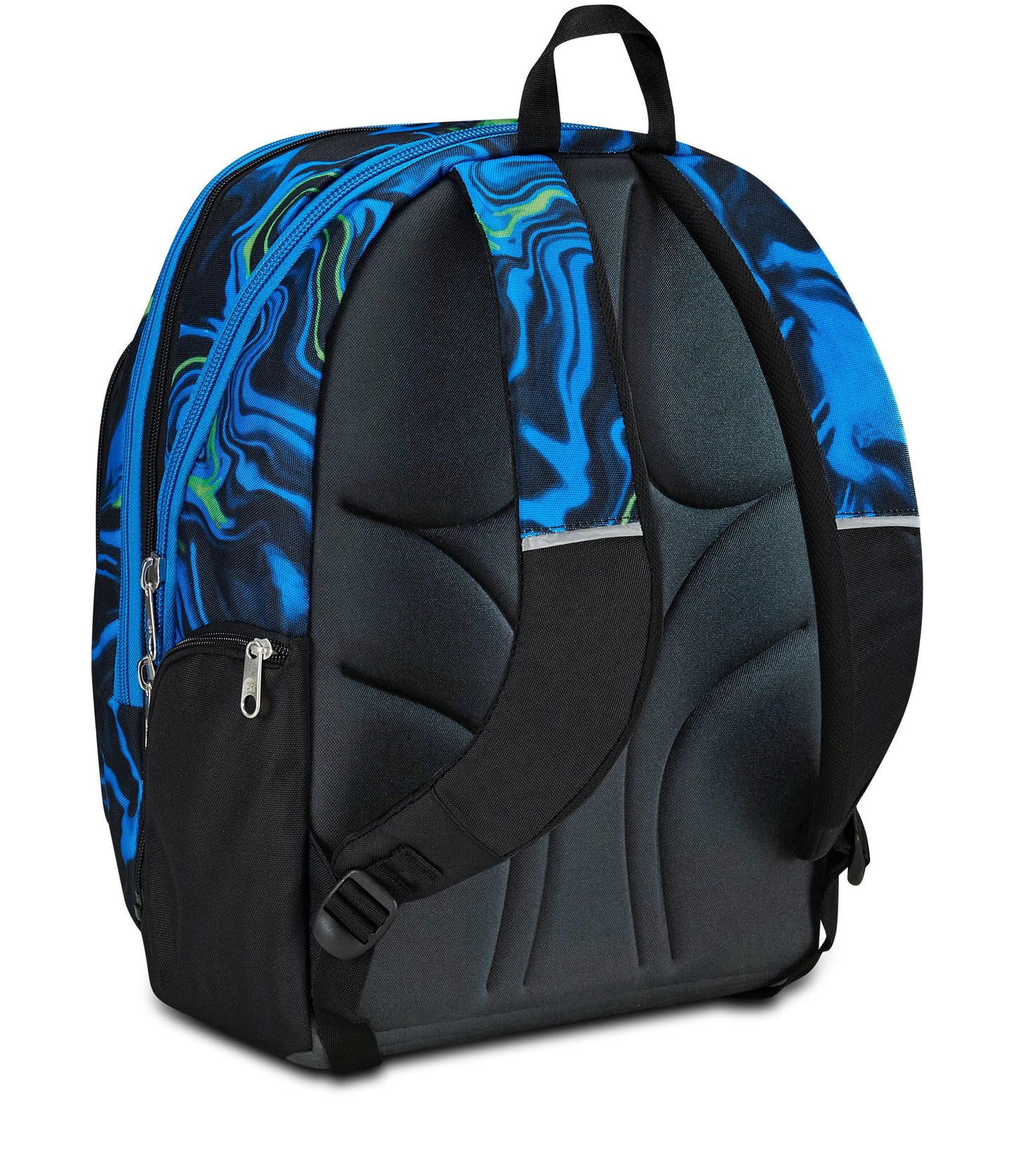 Seven Zaino Scuola Adavanced Detach, Nero Blu, Multi-Shade Boy, Doppio Scomparto Con Tasca Staccabile Uso Zainetto, Tasca Porta PC, Tasca Porta Borraccia, Zaino Medie e Superiori, Bambino Ragazzo