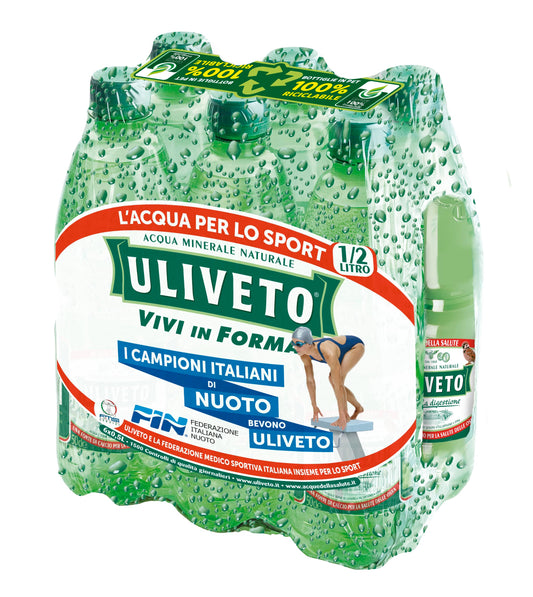 Uliveto Acqua Minerale Naturale, 6 x 0.5L