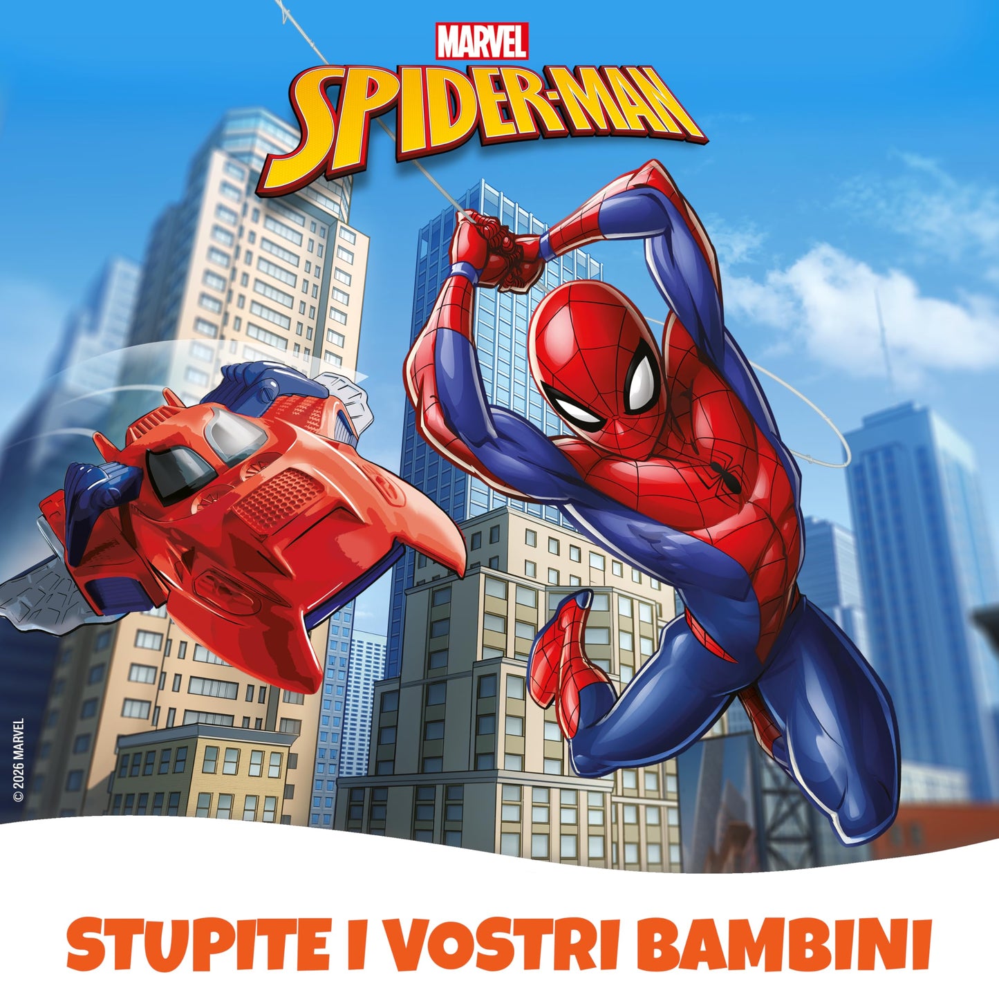 Kinder GranSorpresa Maxi Spider-Man, Uovo di Pasqua Kinder 2026 di Finissimo Cioccolato al Latte con Sorpresa Marvel Spider-Man, 220 g