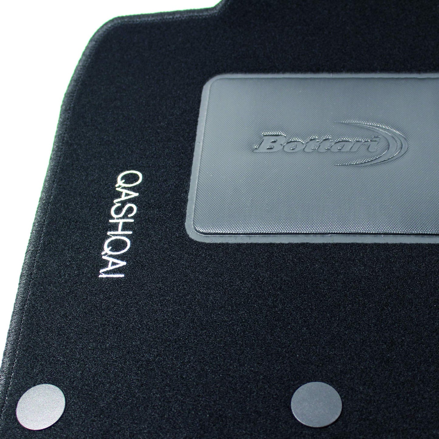 Bottari 39069 Set Tappeti Auto su Misura in Moquette per Modello Qashqai dal 2013 ad oggi , Nero, 4 Pezzi