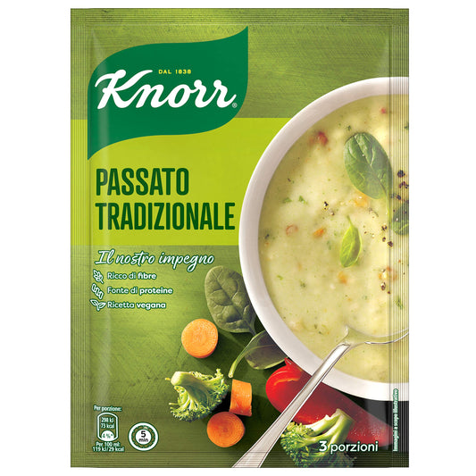 Knorr Passato di Verdure, Piatti Pronti Knorr con Ingredienti Naturali, Senza Coloranti e Senza Conservanti Aggiunti, Ricco e Fonte di Fibre, Vegano, 750ml