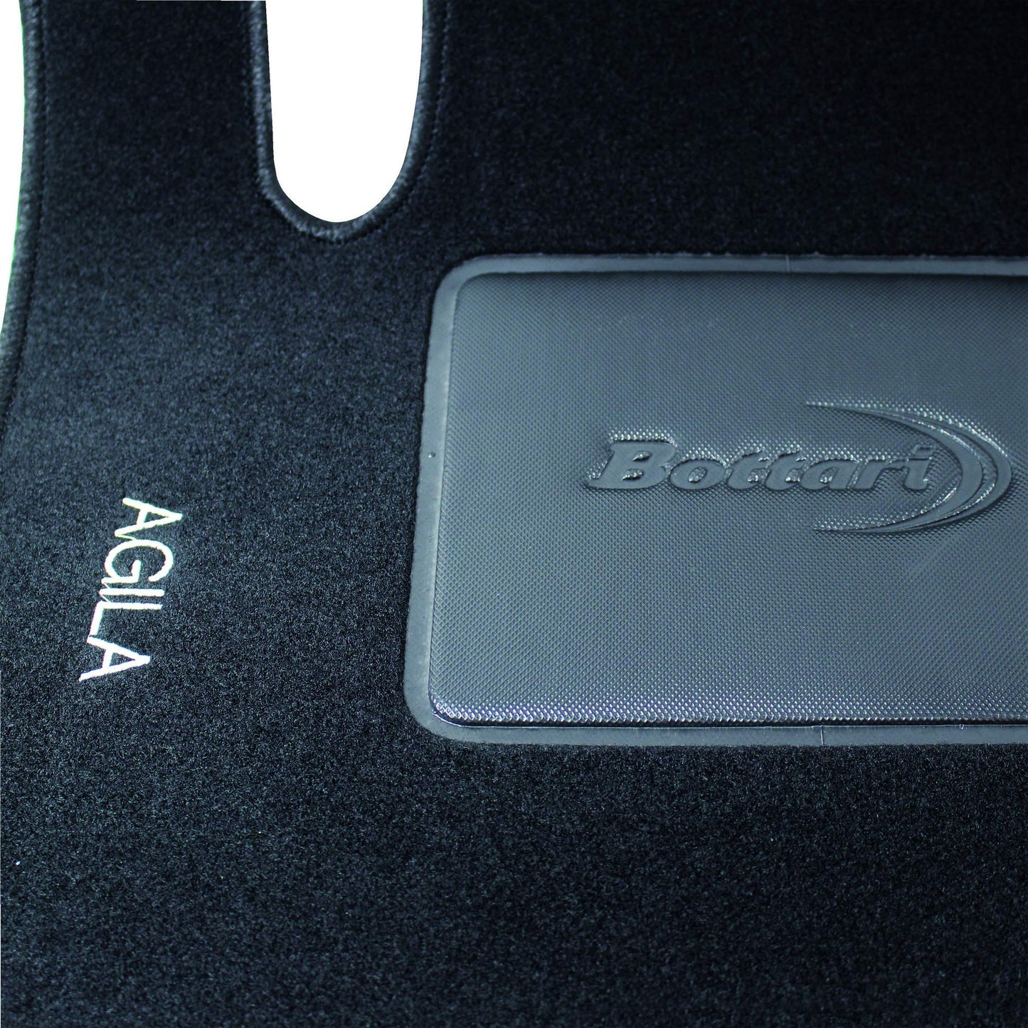 Bottari 39070 Set Tappeti Auto su Misura in Moquette, Nero, 4 Pezzi