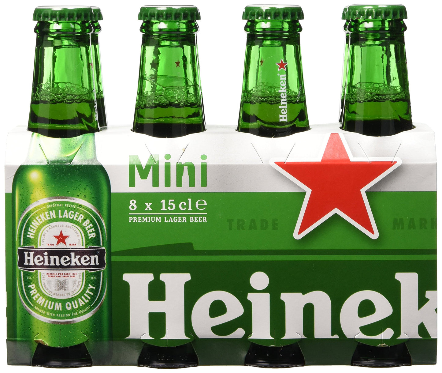 Heineken Birra in bottiglia, Confezione da 8 x 150 ml