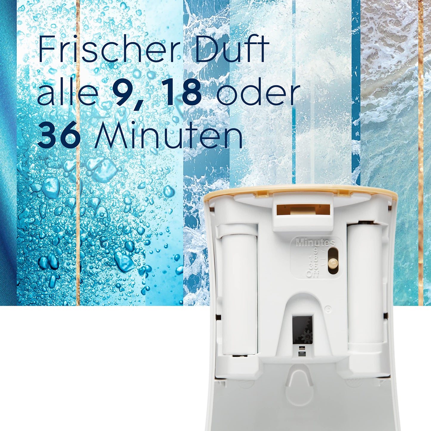 Glade (Brise) Ricarica automatica spray, profumo per ambiente, Ocean Adventure, confezione da 4 (4 x 269 ml)