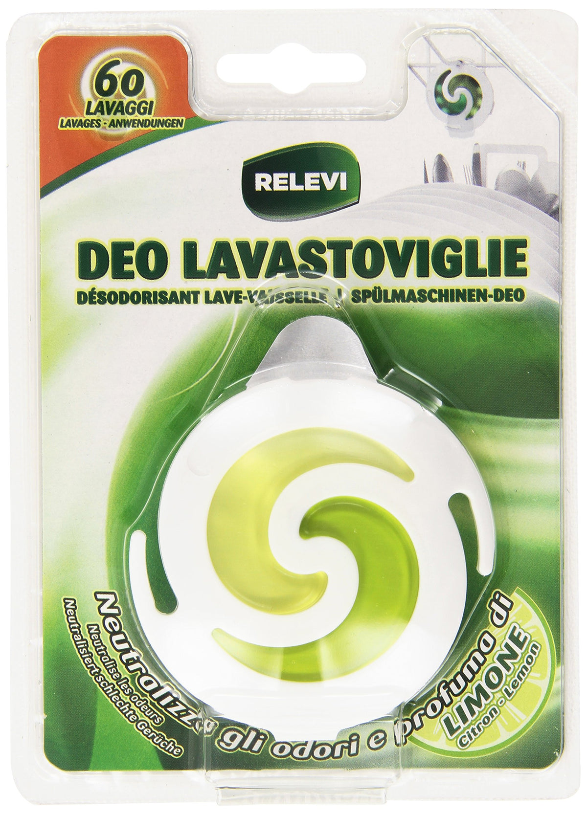 relevideo lavastoviglie, neutralizza gli odori e profumo di limn6ml – [Confezione da 9]