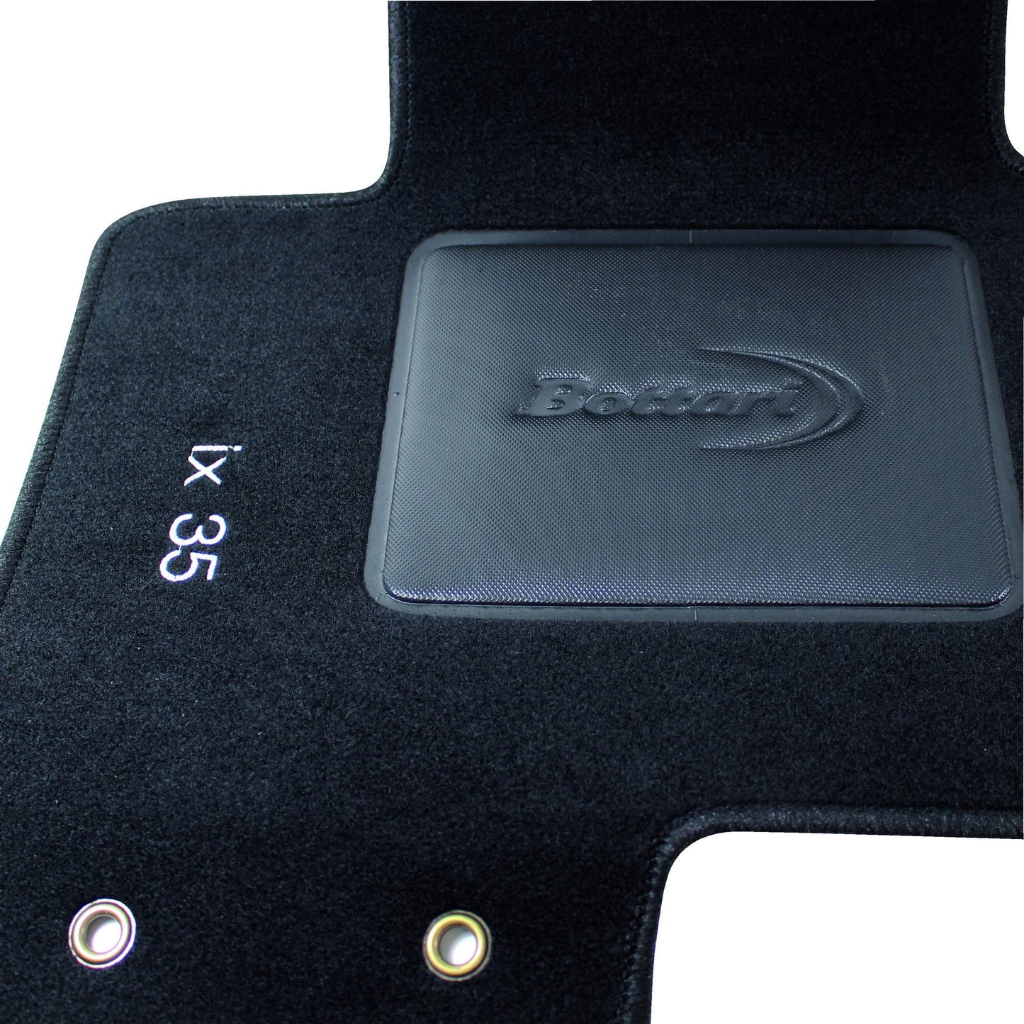 Bottari 39050 Set Tappeti Auto su Misura in Moquette per Hyunday Modello ix35 produzione dal 2009 al 2015 , Nero, 4 Pezzi