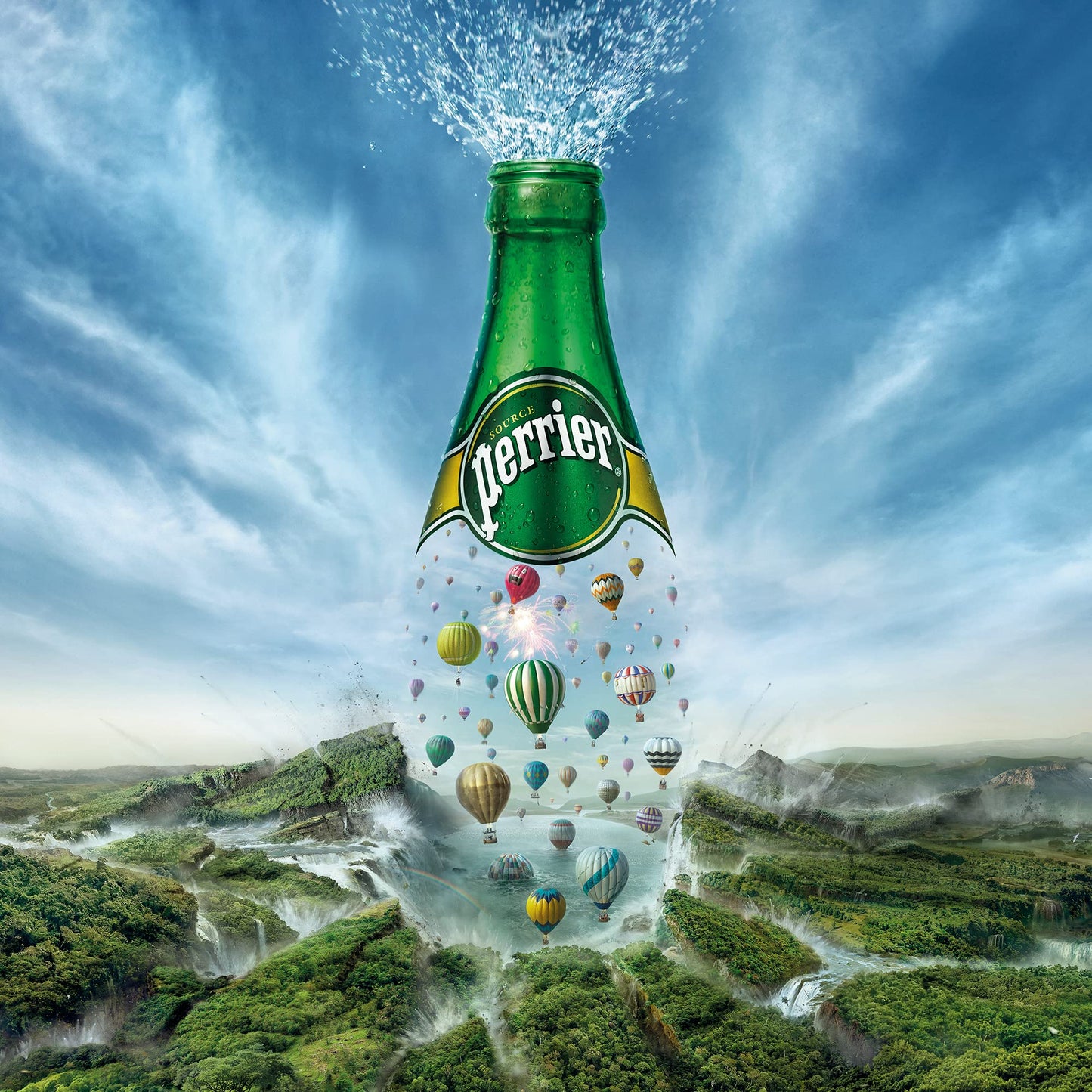 Perrier, Acqua Minerale Frizzante in Vetro - 4 bottiglie da 33cl