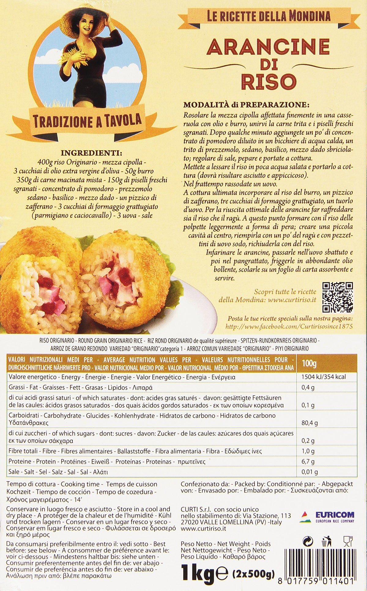 Curtiriso - Riso Originario per Minestre e Supplì - 5 confezioni da 1 kg [5 kg]