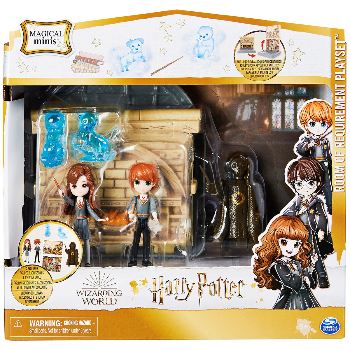 Wizarding World, set Stanza delle Necessità 2 in 1 con 2 bambole articolate e 3 accessori, collezione Harry Potter, giocattoli per bambini dai 5 anni in su