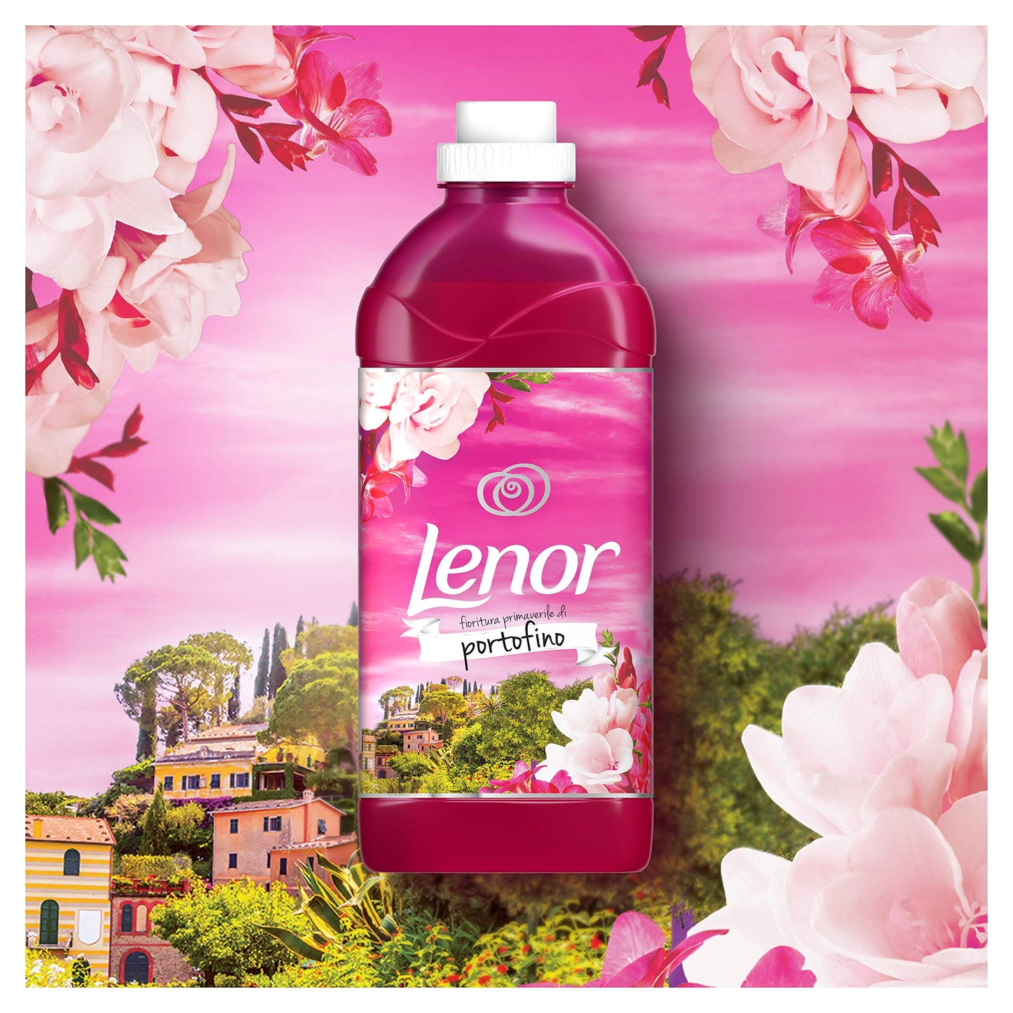 Lenor Ammorbidente Concentrato Lavatrice, 22 Lavaggi, Atmosfera D'Italia Portofino, Azione Ammorbidente, Freschezza Duratura, Per Tutti i Capi