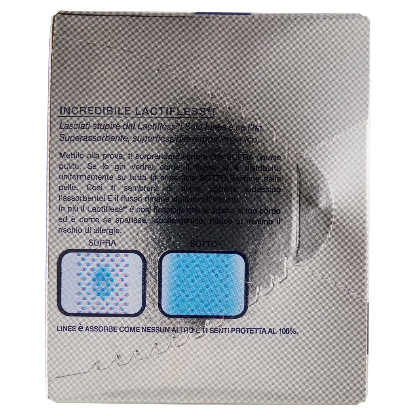 Lines È Extra con Ali Assorbenti in Lactifless, Pacco da 9 pezzi