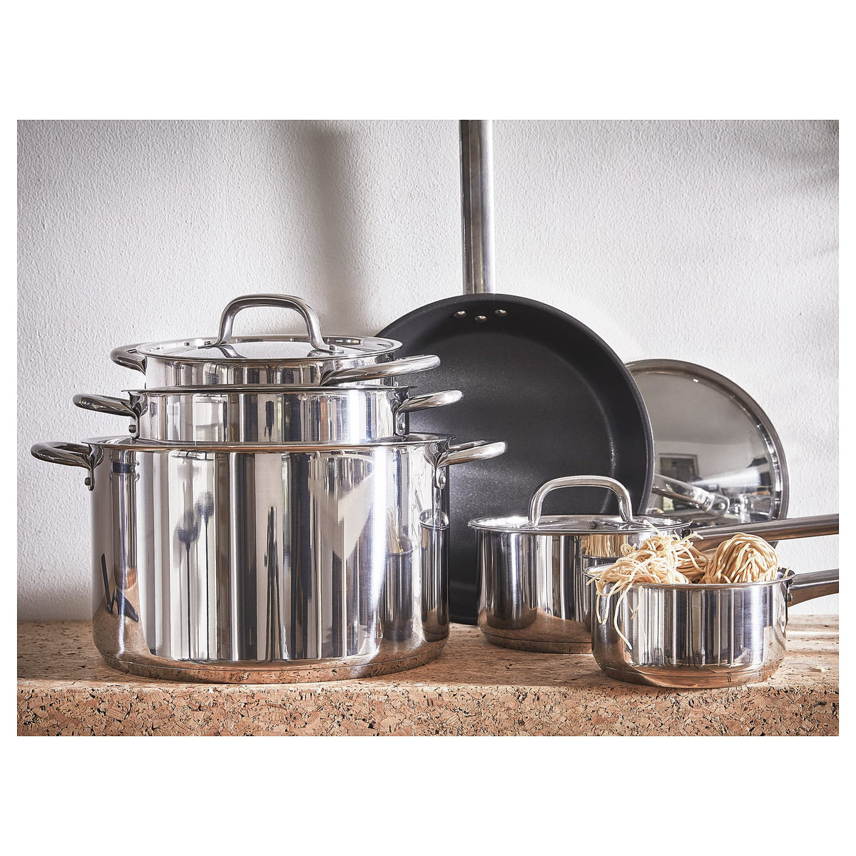 IKEA Padella 365 da 28 cm, acciaio inox/rivestimento antiaderente