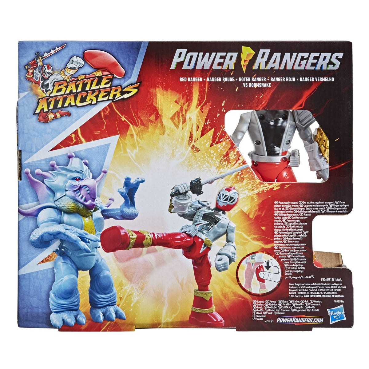 Power Rangers Hasbro Battle Attacker Monster 2 Pack, Multicolore (F3064)