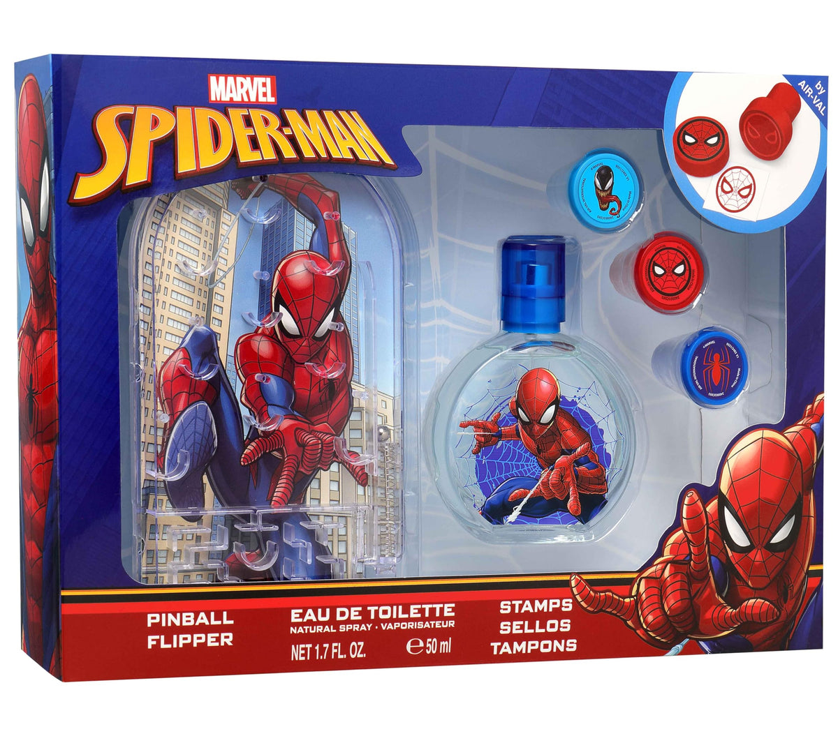 Spider-Man - Astuccio EDT 50 ml, flipper e francobolli