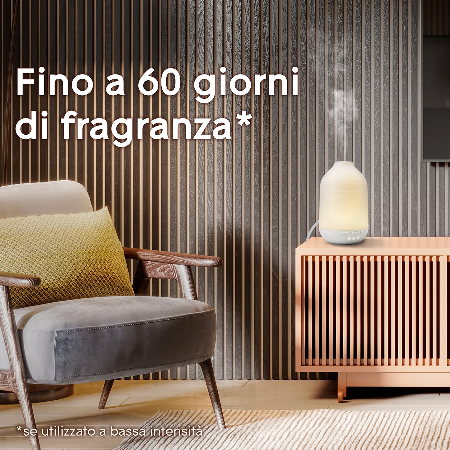 Glade Aromatherapy Diffusore di Oli Essenziali, Fragranza Pure Happiness Arancia e Neroli, 1 Confezione da 1 Base e 1 Ricarica