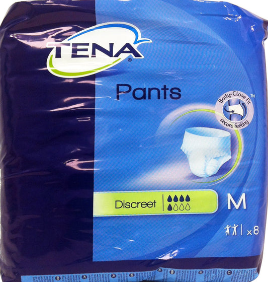 4 x TENA Assorbenti Pants Discreet Medium 8 Pezzi