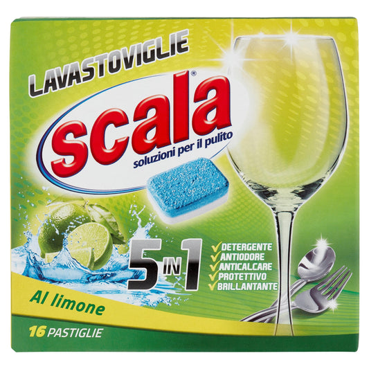 SCALA TABS LAVASTOVIGLIE 5IN1 16PZ.al Limone