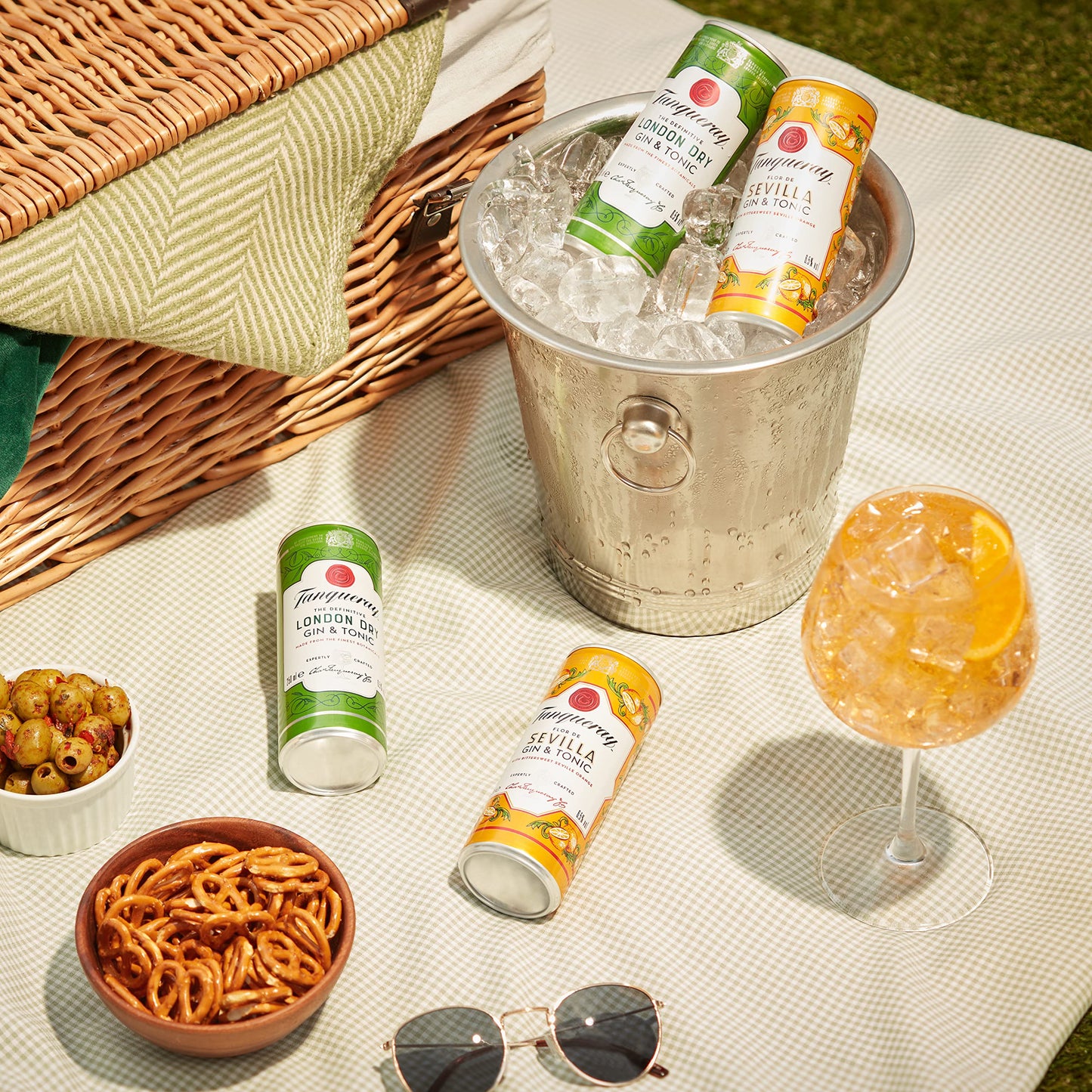 Tanqueray London Dry - Premix Gin & Tonic, Pack di 12 Lattine da 250 ml