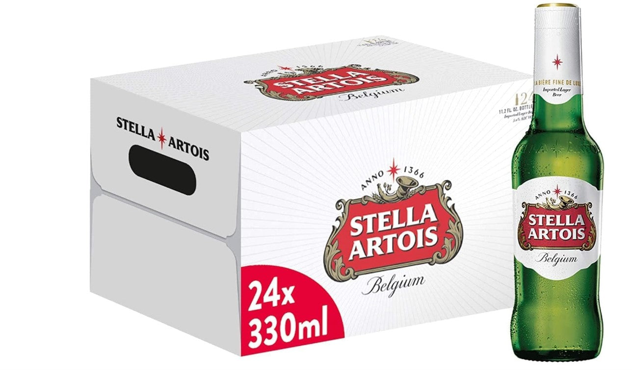 Stella Artois Birra, Bottiglia - Pacco da 24 x 330 ml