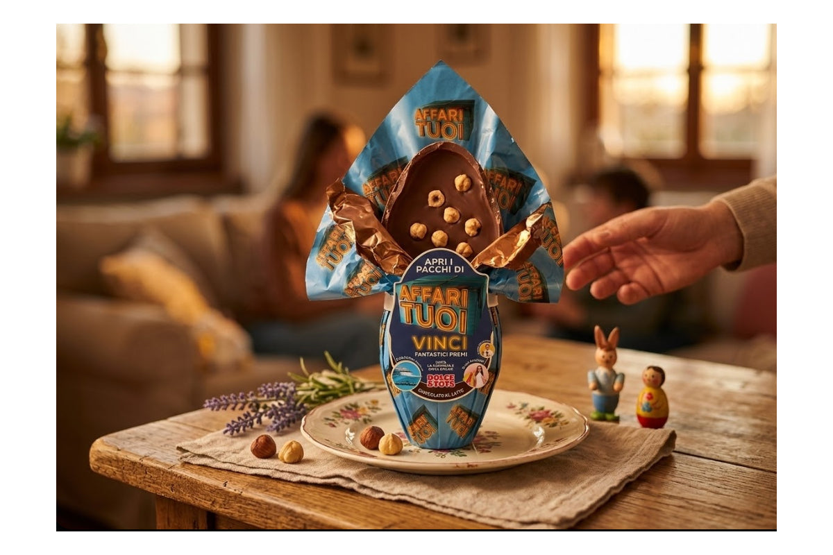 Uovo di Pasqua Affari Tuoi 2026 250gr – Cioccolato al Latte – Sorpresa Ufficiale – Edizione Speciale